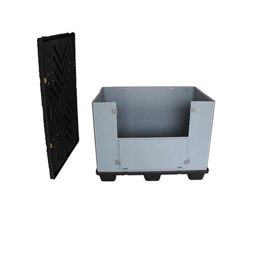 HDPE műanyag PP összecsukható raklaphüvelyes tárolódoboz